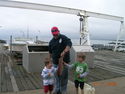 Kids learning to fish